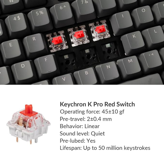 Keychron K10 Full Size Layout White LED Backlit Hot-Swappable Mechanical - Image 2