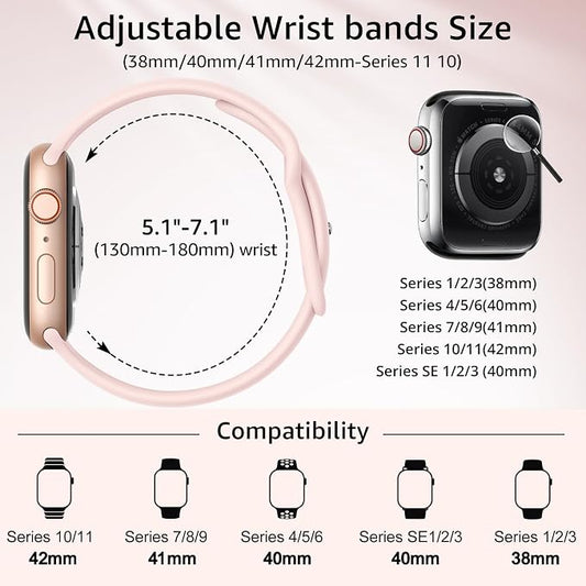 6 Pack Sport Bands Compatible - Image 2