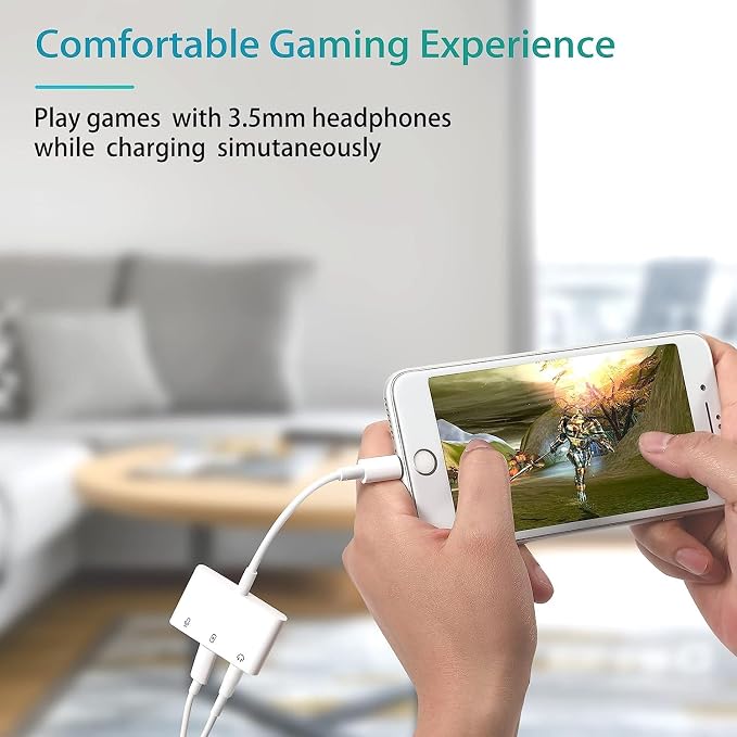 iPhone Microphone Adapter for Live-Streaming Lightening to Microphone & 3.5mm - Image 7
