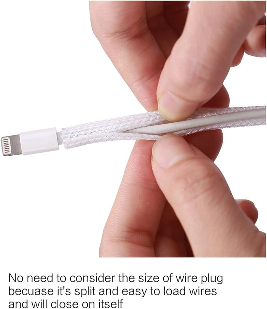 Alex Tech 25ft - 1/8 inch Cord Protector Wire Loom Tubing Cable Sleeve Split - Image 2