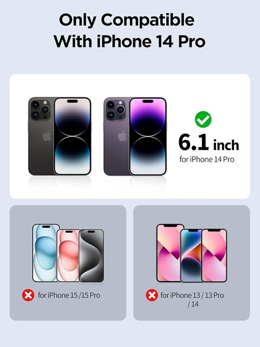 Compatible for iPhone 14 Pro Privacy Screen Protector Tempered Glass 6.1 Inch - Image 2