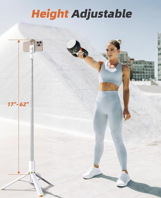 62" Phone Tripod & Selfie Stick, Tripod - Image 2