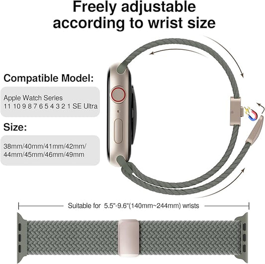 Braided Stretchy Band Compatible - Image 2