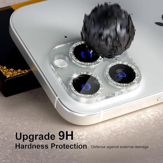 beuxece for 6 Pack iPhone 15 Pro/iPhone 15 Pro Max Camera Lens Protector 9H - Image 2