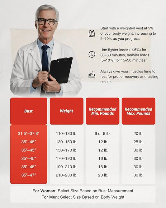 ZELUS Weighted Vest, 6lb/8lb/12lb/16lb/20lb/25lb/30lb Weight Vest - Image 2