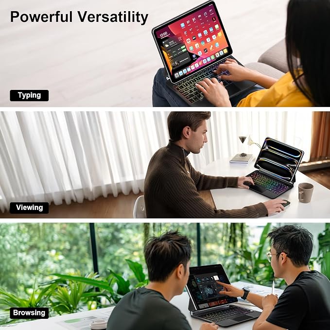 for iPad Pro 13 Inch Case with Keyboard,Magic-Style Magnetic – 7 Colors - Image 7