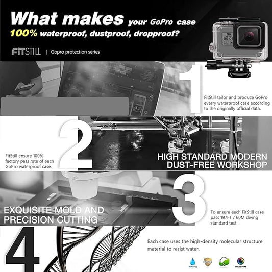 FitStill 148FT/45M Underwater Waterproof Protective Case Shell Compatible - Image 2