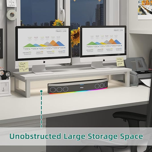 Dual Monitor Stand Riser, 39Inch Large Monitor Stands - Image 2