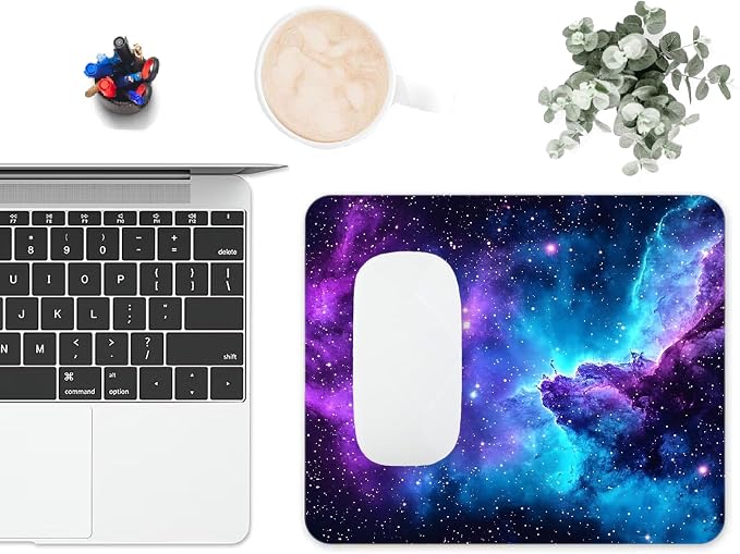 Mouse Pad, Cute Purple Nebula Galaxy Mouse Pads - Image 6