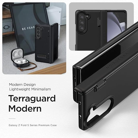 VRS DESIGN Phone Case for Galaxy Z Fold 5 5G, Premium Modern Neat Style Case - Image 2