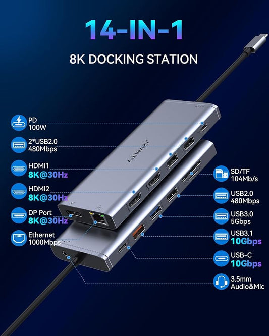 USB C Docking Station Dual Monitor - Image 2
