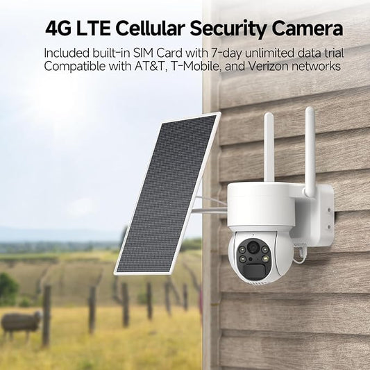 Oculview 2K Solar Security Camera Wireless Outdoor, Cameras - Image 2