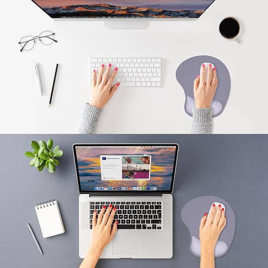ITNRSIIET Ergonomic Mouse Pad, Cushioned Gel Wrist Rest, Non-Slip Base - Image 2