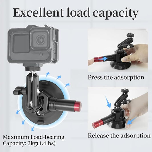 FIFIELD 3inch Suction Cup Camera Mount - Image 2