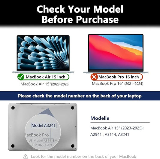Magnetic MacBook Air 15 Inch Privacy Screen, Removable Anti Glare Blue Light - Image 2