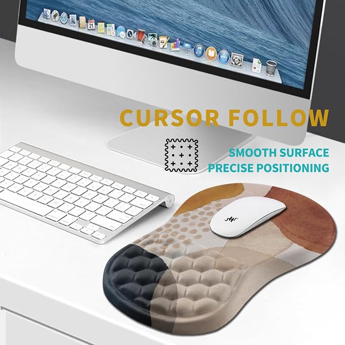 Hokafenle Ergonomic Mouse Pad Wrist Support, Wrist Rest Mousepad - Image 6