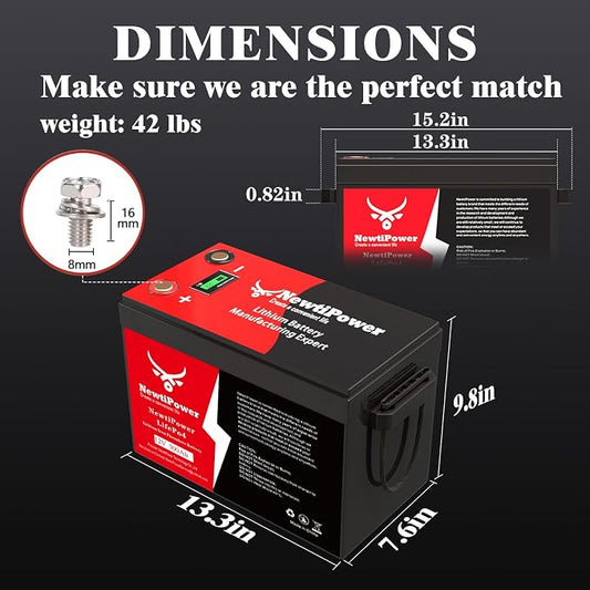 12V 300Ah Golf Cart Lithium LiFePO4 Battery - Image 2