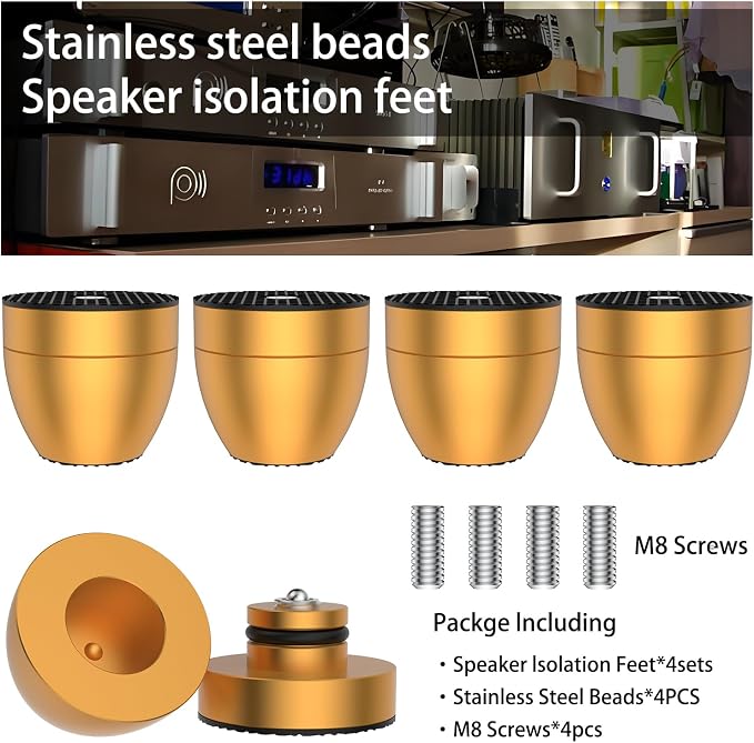 Audiocrast 4X HiFi Speaker Stand Feet Spike Pads Speaker Vibration Damper - Image 7