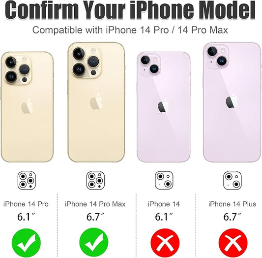 AGVEE 3+3 for iPhone 14 Pro 6.1" / 14 Pro Max 6.7" Camera Lens Protector - Image 2