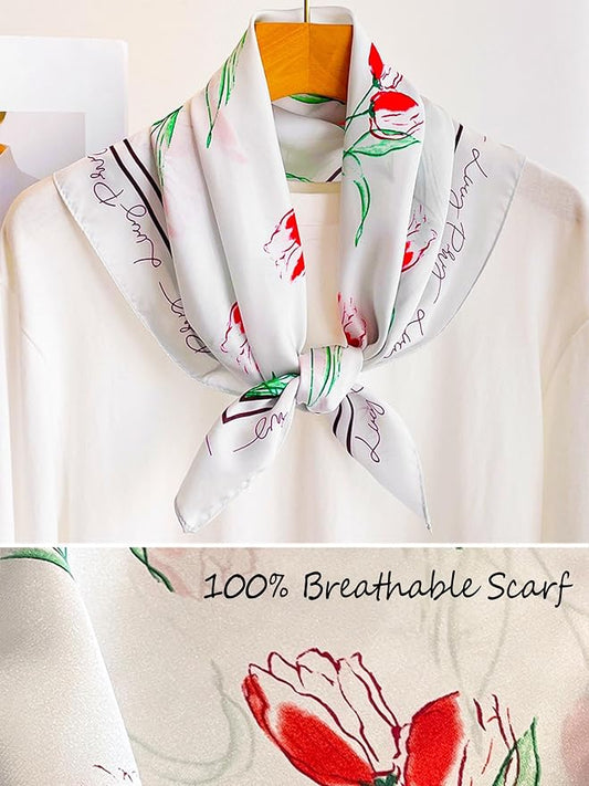 Silky Scarf for Women Lightweight Satin Bandanas Neck Hair Wrap For Sleeping - Image 2
