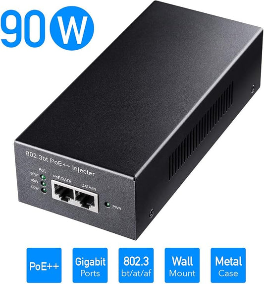 Cudy POE400 90W Gigabit Ultra PoE++ Injector Adapter, IEEE 802.3 bt - Image 2