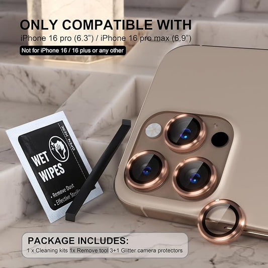 Choiche Compatible for iPhone 16 Pro/iPhone 16 Pro Max Camera Lens Protector - Image 2