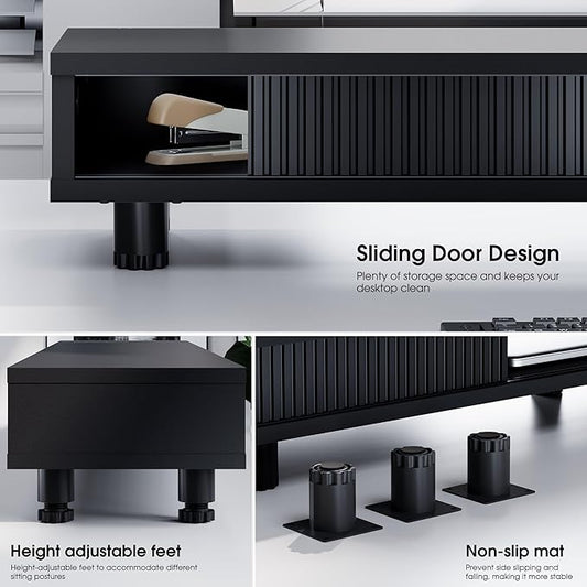 Fenge Dual Monitor Stand, 42.5inch Long Monitor Stands Riser - Image 2