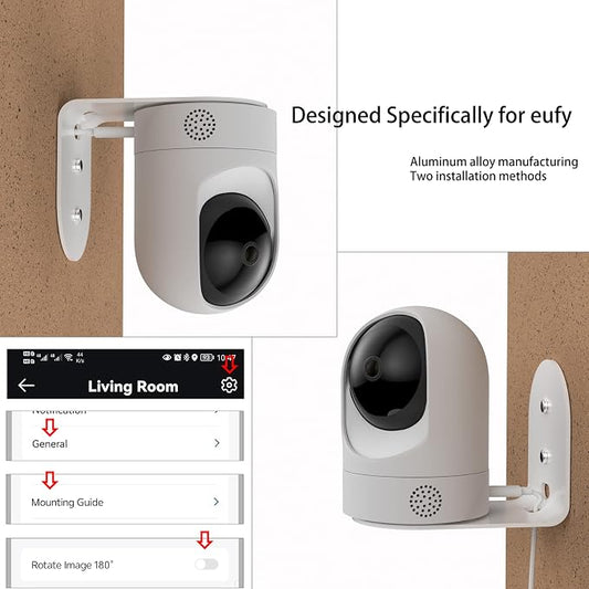 Metal Wall Mount for Eufy Security Indoor Cam E220 and Eufy P24 ,Provide Better - Image 2