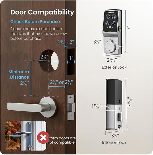 Lockly Guard Secure Pro Platinum Deadbolt PGD728WPU Commercial Smart Lock – - Image 2