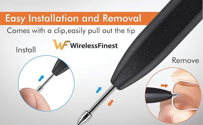 No Worn Out Titanium Alloy Metal Remarkable 2 Pen Tips Replacement Compatible - Image 7
