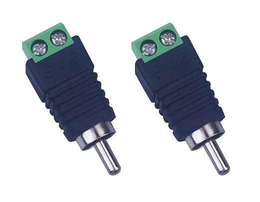 RCA Plugs for Speaker Wire,RCA to AV Screw Terminal Connector, Phono RCA Male - Image 8
