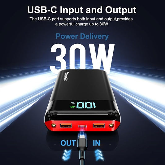 Portable Charger Power Bank 52800mAh Powerbank PD 30W and QC 4.0 Fast Charging - Image 2