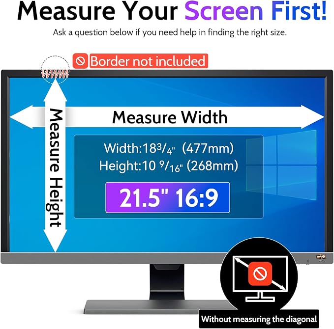 Computer Privacy Screen 21.5 Inch - Image 6