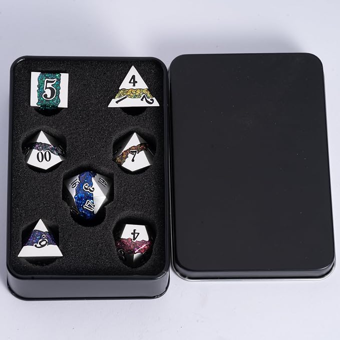 Polyhedral Metal Dice Set - Image 6