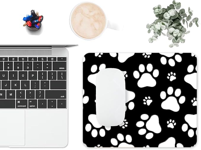 Mouse Pad, Cute White Dog Paw Mouse Pads - Image 6