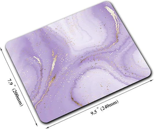 Gold Splatter Marble Mouse Pad, Anti-Slip Rubber Base Wireless Mouse Pads - Image 2