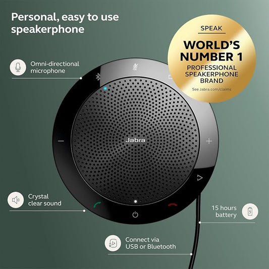 Jabra Speak 510 Portable Wireless Bluetooth Speaker - Image 2