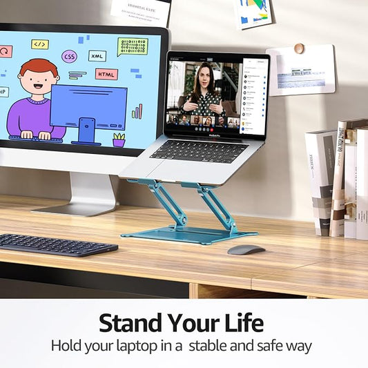 Urmust Laptop Notebook Stand Holder Adjustable Ultrabook Stand Riser Portable - Image 2
