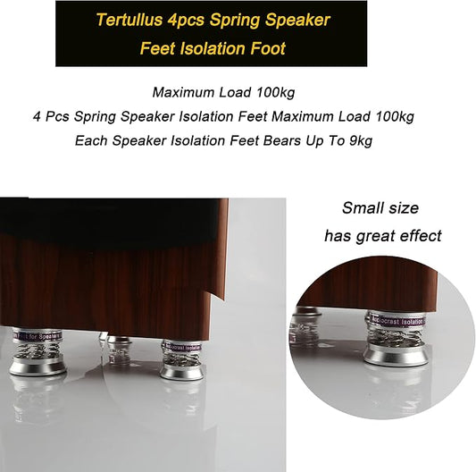 Tertullus 4 Pcs Speaker Isolation Feet 43mmĂ—38.5mm Audio Shock Absorber Floor - Image 2