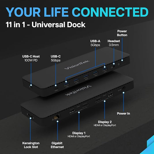 VisionTek VT4600DL Laptop Docking Station - Image 2