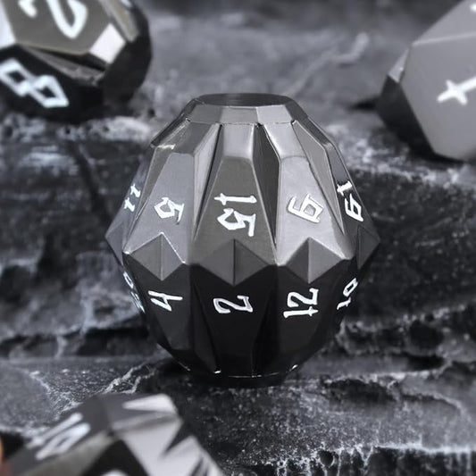 Metal DND Dice Set D and D, Dungeons and Dragons Dice of 7 RPG Dice Set Metal - Image 2