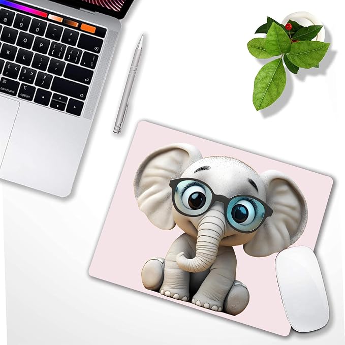 Cute Cartoon Anime Elephant Custom Mouse Pad - Image 6