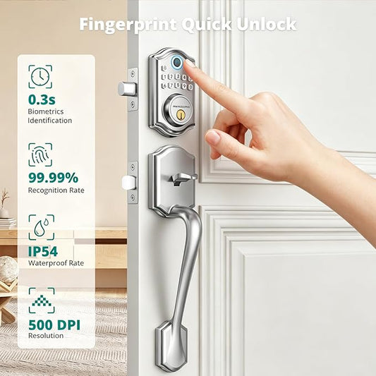 AkaGear Keyless Entry Door Lock Deadbolt - Image 2
