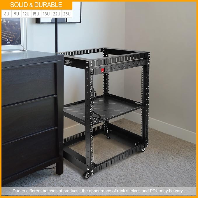 RIVECO 22U Open Frame Server Rack - Image 5