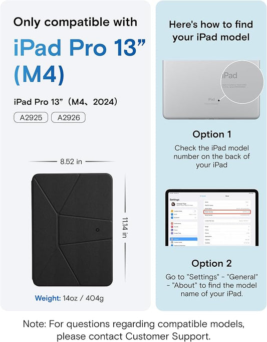 MOFT Dynamic Folio Case for iPad Pro 13 Inch 2024, Silm Magnetic Stand Case - Image 2