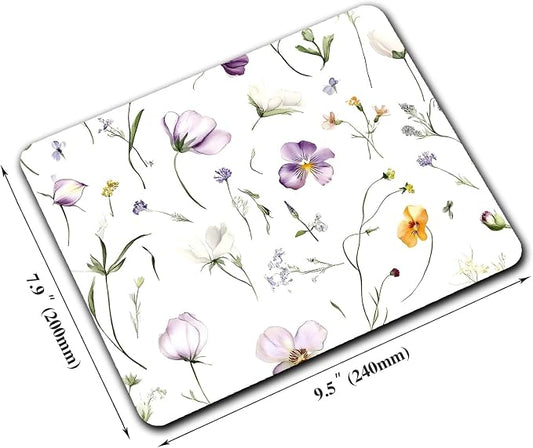 Purple Floral Potted Plants Mouse Pads - Image 2