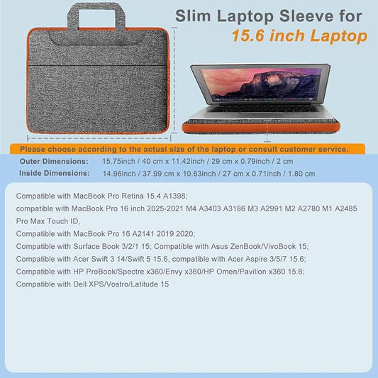 Universal Laptop Shoulder Bag 13-17.3 Inch Shockproof Briefcase - Image 2