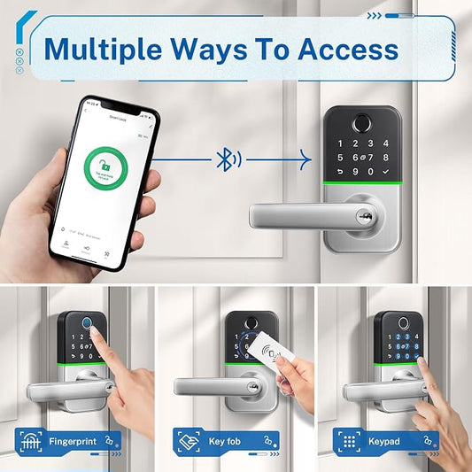 Keypad Smart Door Lock with Handle: Kucacci Keyless Entry Door Lock - Image 2