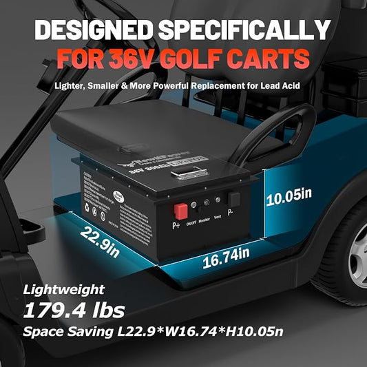 36V 300Ah Golf Cart Lithium LiFePO4 Battery - Image 2