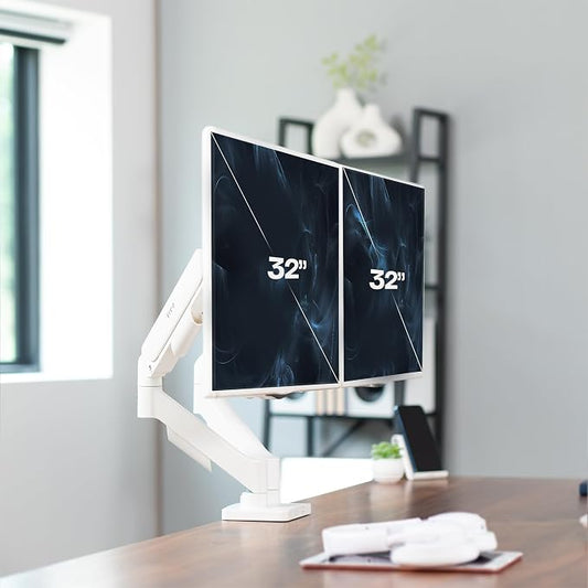VIVO Dual Monitor up to 32 inches and 19.8 lbs per Screen, Mechanical Arm Desk - Image 2